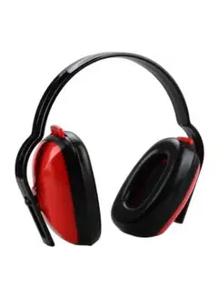 3M INDUSTRIAL WORKING OVERHEAD SOUNDPROOF EARMUFFS BLACK/RED 90 G
