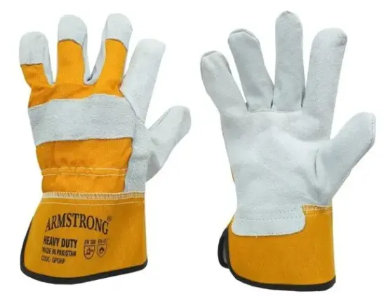 ARMSTRONG GPGRP SINGLE PALM LEATHER WORKING GLOVES (HEAVY DUTY)