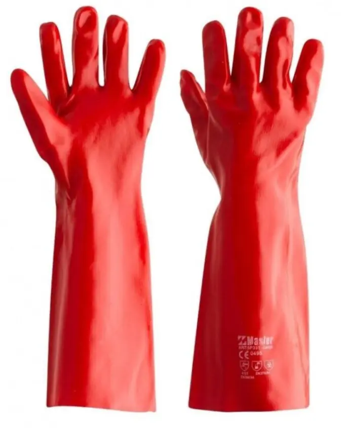 ARMSTRONG KLJ RED PVC GLOVES (40CM)
