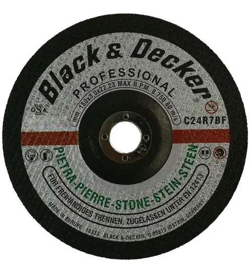 BLACK&DECKER A17988N-AE MASONRY CUTTING WHEEL 230 X 3 X 22.23MM TYPE 42