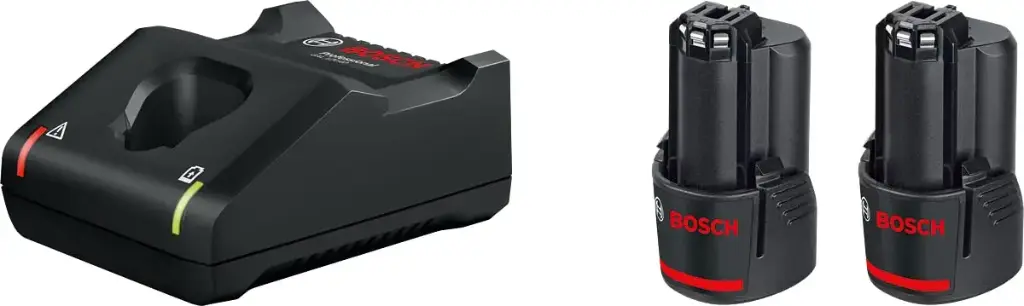 BOSCH 2 X GBA 12V 2AH + GAL 12V-40 STARTER-KIT IN CARTON UK