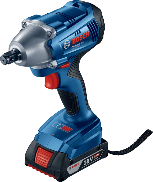 BOSCH GDS 250-LI FULL KIT DYNAMIC 1/2" CORDLESS IMPACT WRENCH 18V (2X4AH BATTERY)