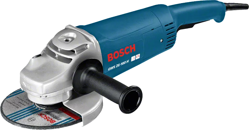 BOSCH GWS 26-180 H LARGE ANGLE GRINDER WITH DEADMAN SWITCH 2600 W