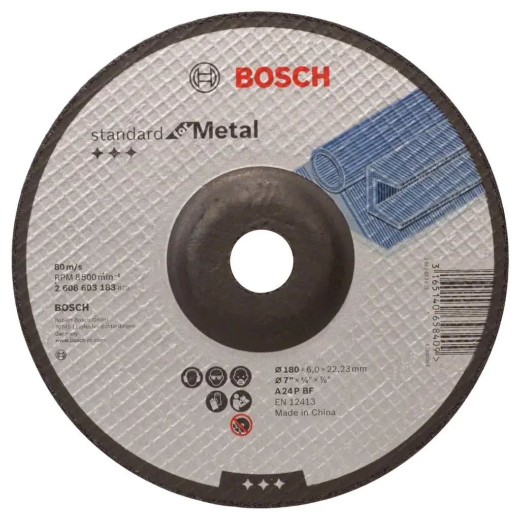 BOSCH METAL GRINDING DISC 7Y" (180 X 6.0 X 22)
