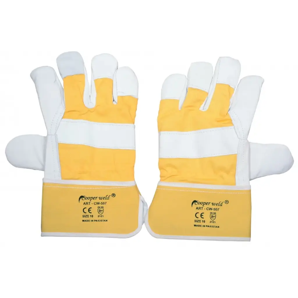 COOPERWELD CW-507 GLOVES RIGGER YELLOW / GREY