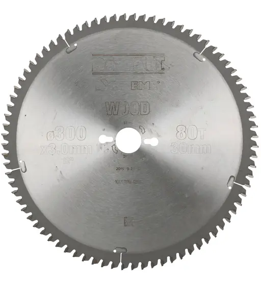 DEWALT CIRCULAR SAW BLADE DIAMETER 305 BORE 30 TCG 5DEG 80 TEETH & 96 TEETH