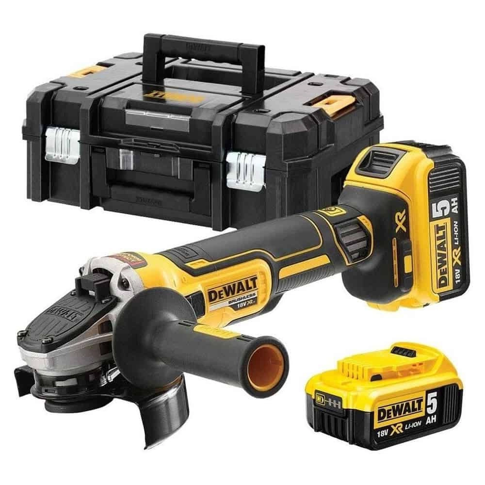 DEWALT DCG405P2-GB BRUSHLESS GRINDER 5AH/220V 18V