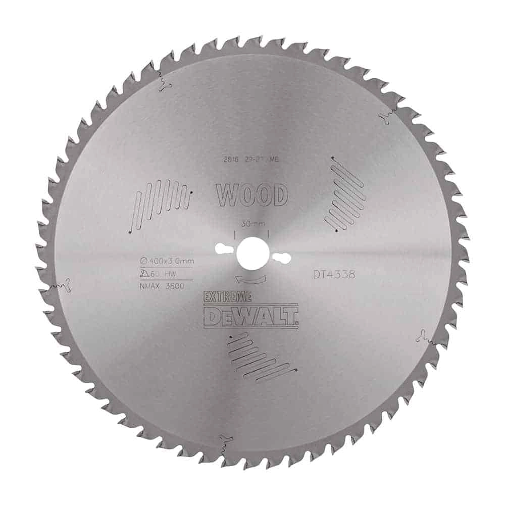 DEWALT DT4338QZ CIRCULAR SAW BLADE DIAMETER 400 BORE 30 10DEG 60T