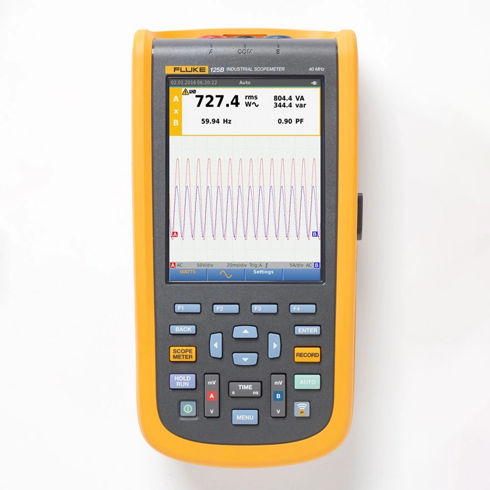 FLUKE 125B/EU INDUSTRIAL SCOPEMETER, 40 MHZ