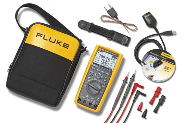 FLUKE 289/FVF/EUR INDUSTRIAL LOGGING MULTIMETER AND SOFT COMBO KIT, CAT IV 600V, 10A