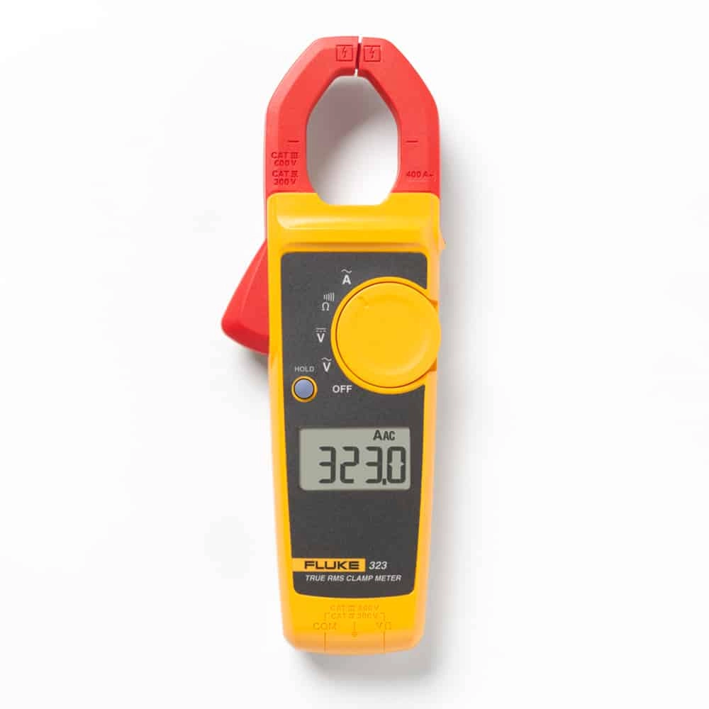 FLUKE 323 TRUE RMS AC CLAMP METER CAT III, 400A