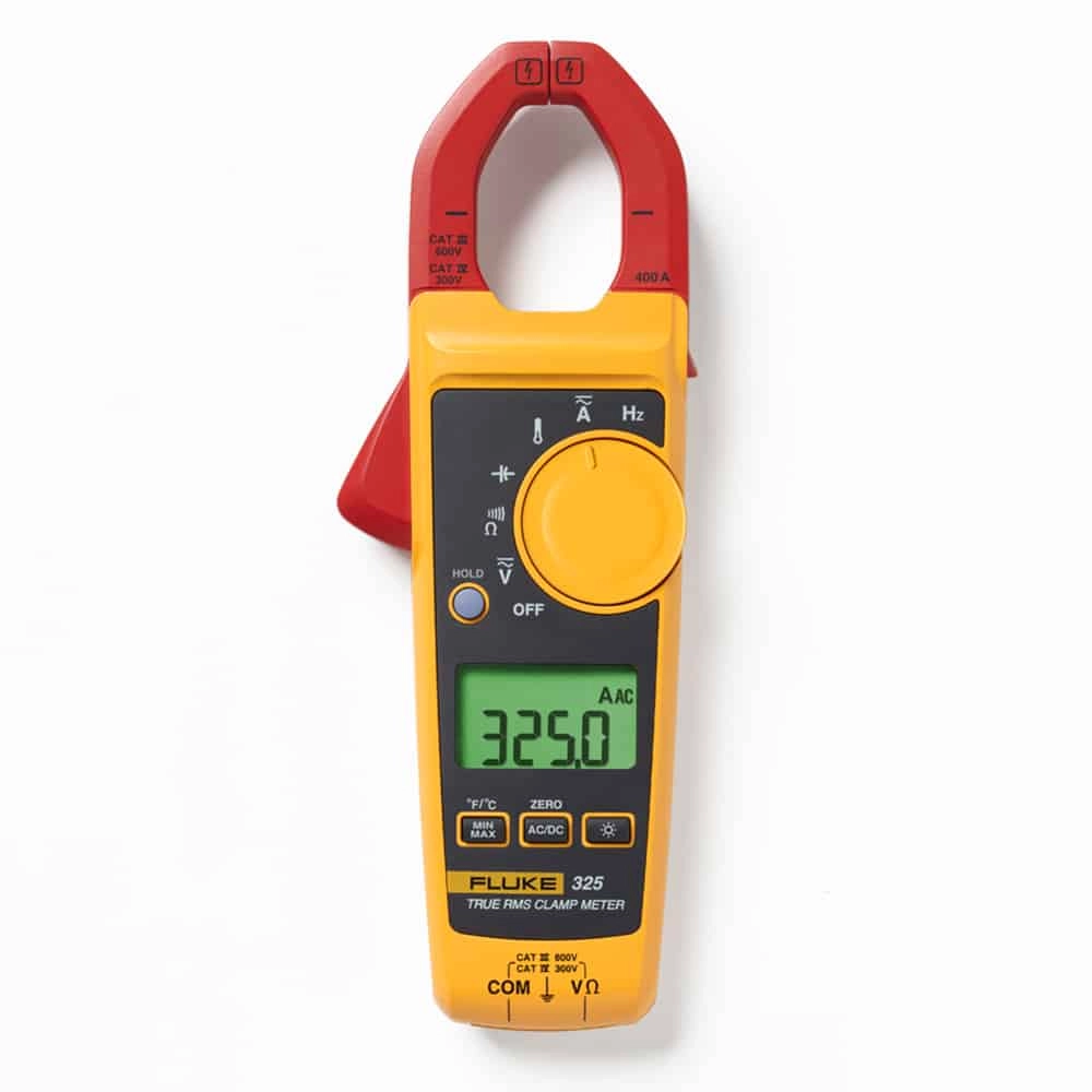 FLUKE 325 TRUE RMS AC/DC CLAMP METER WITH TEMPERATURE AND CAPACITANCE MEASUREMENT