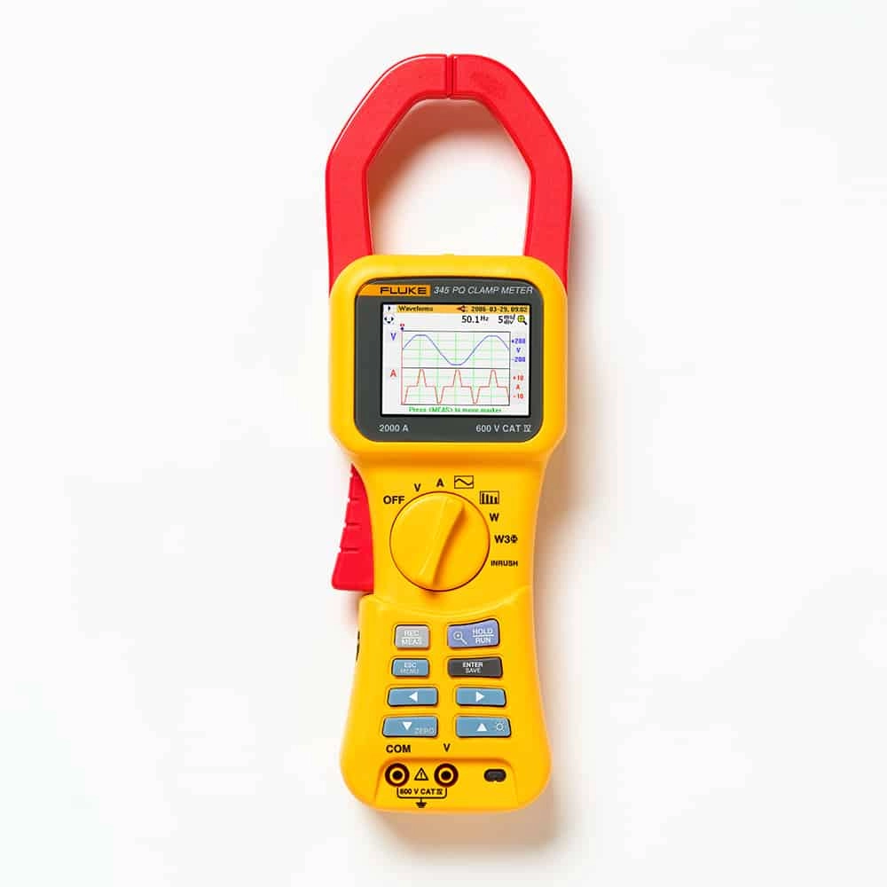 FLUKE 345 POWER QUALITY CLAMP METER, CAT IV 600V, 2000A DC