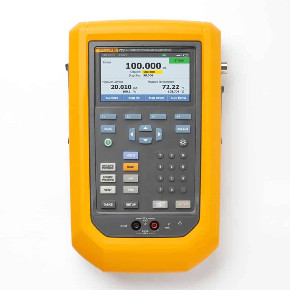 FLUKE 729-300G FC PRESSURE CALIBRATOR, 300 PSI, 20 BAR, 24V LOOP POWER
