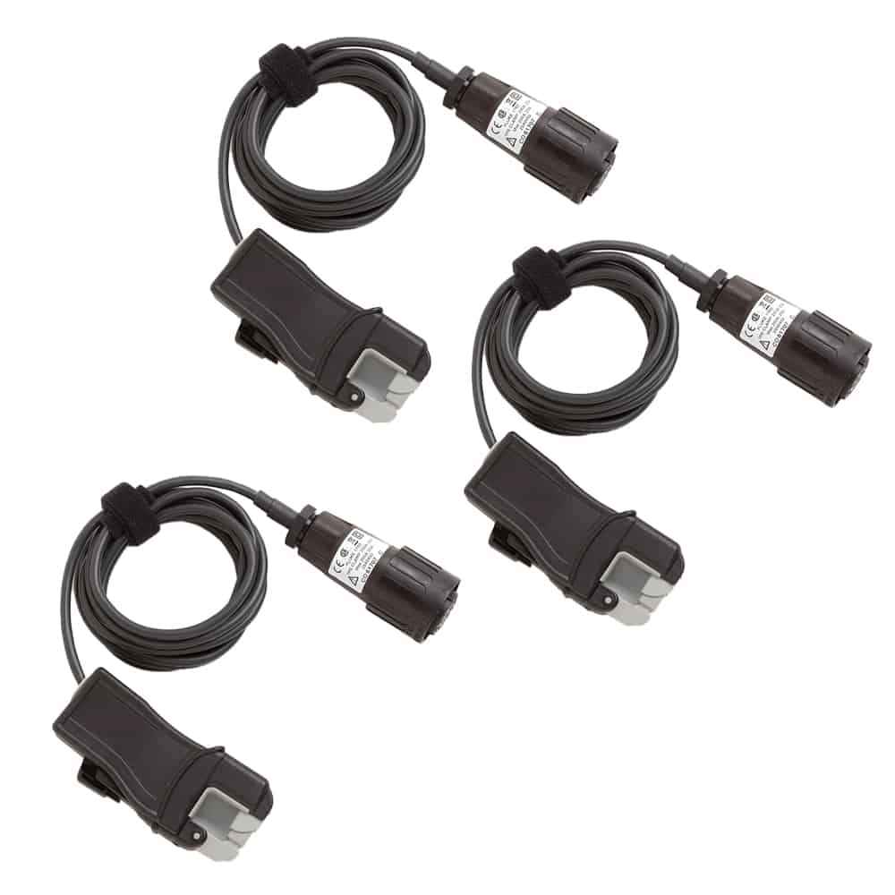 FLUKE I5A/50A PQ3 SWITCHABLE MINI CLAMP-ON CURRENT TRANSFORMERS, 5 TO 50A, SET OF 3