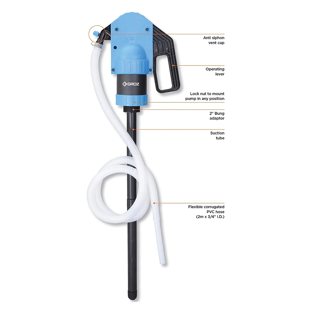 GROZ PLP/02 PLASTIC LEVER PUMP 15-55GAL