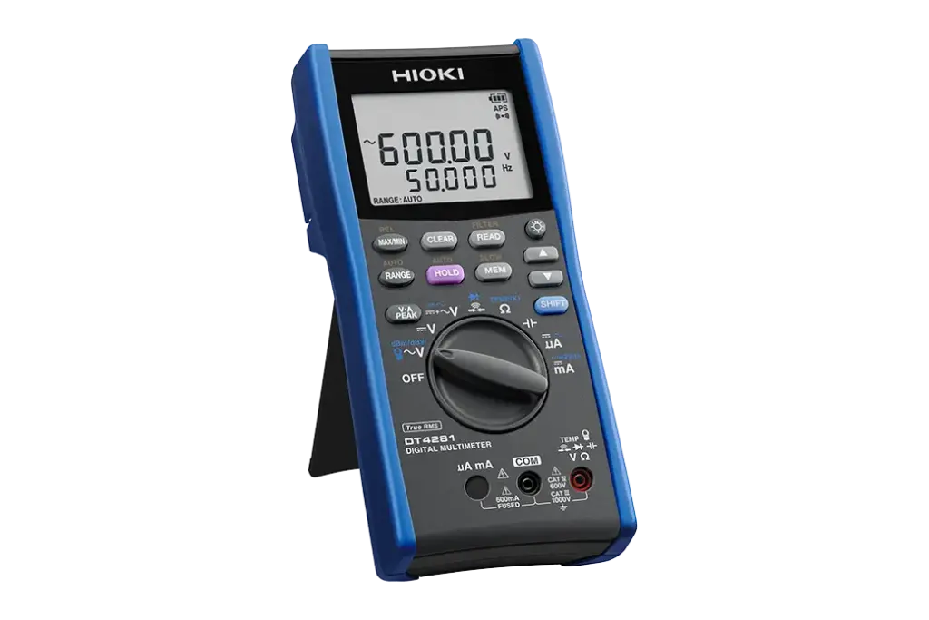 HIOKI DT4281 DIGITAL MULTIMETER - DIRECT AND CURRENT CLAMP INPUT TERMINALS