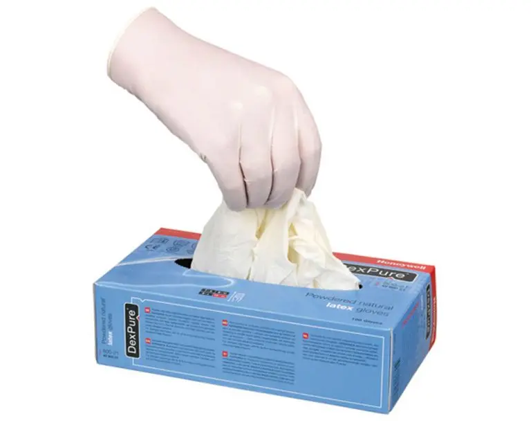 HONEYWELL DNF4580021100-PIECE POWDERED LATEX GLOVES WHITE FREE SIZE