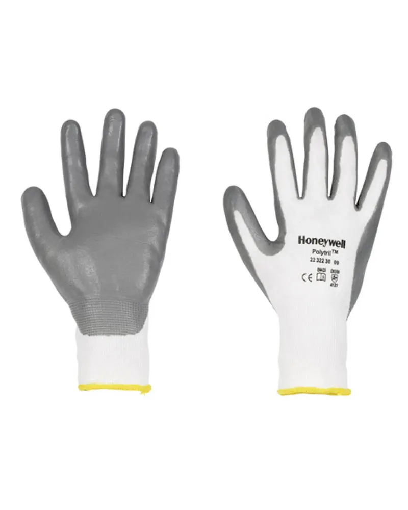 HONEYWELL GNT2232230 POLYTRIL GLOVES WHITE/GREY ONE SIZE 10-PAIR
