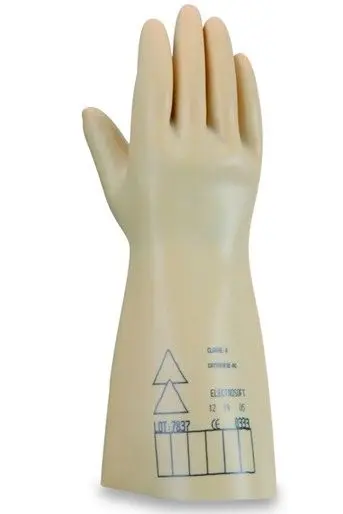 HONEYWELL HMC 2091907 PAIR OF ELECTROSOFT CLASS 0 GLOVES BEIGE ONE SIZE