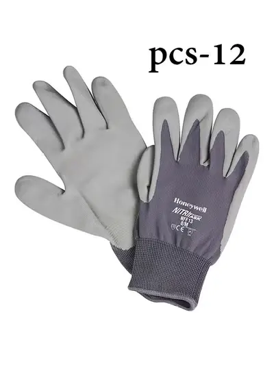 HONEYWELL PBTNFF13 NITRI TASK FOAM GLOVES GREY-DARK GREY FREE SIZE 12-PAIR
