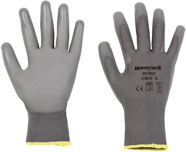 HONEYWELL RNH PU FIRST GLOVES GREY 10-PAIR