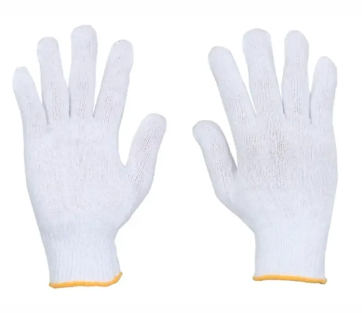 BCK60 BLEACHED COTTON KNITTED GLOVES (450 GRAMS/DOZ)