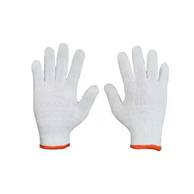 CKG BLEACHED COTTON KNITTED GLOVES (500 GRAMS/DOZ)