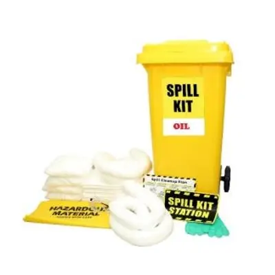 CNO OIL SPILL KIT IN WHEELIE BIN (60 GALLON)