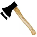 Axe with Wooden Handle