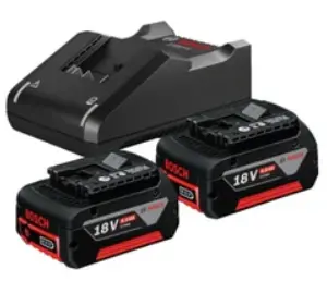 BOSCH 2 X 4.0AH BATTERY + 18V CHARGER STARTER KIT