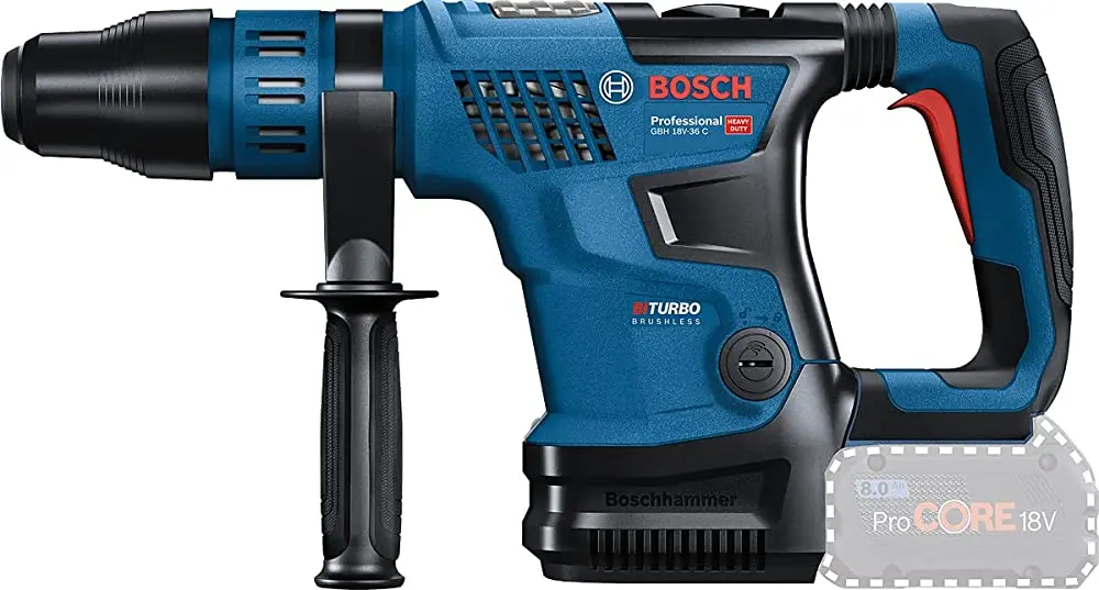 BOSCH GBH 18 V-36 C (SOLO, CARRYING CASE) CORDLESS ROTARY HAMMER 18V 7J WITH SDS MAX