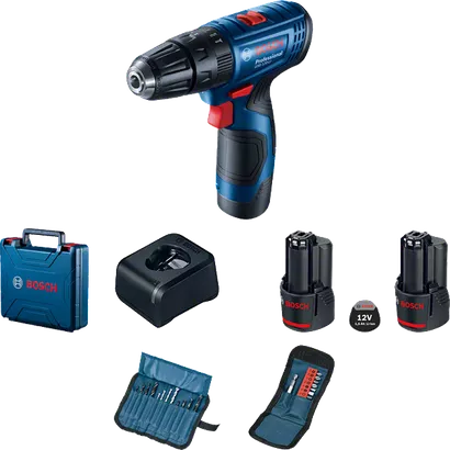 BOSCH GSB 120-LI FULL KIT IMPACT DRILL 12V WITH CARRYING CASE