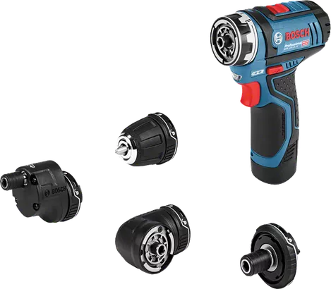 BOSCH GSR 12V-15 FC FULL KIT CORDLESS DRILL DRIVER  12V + CHARGER WITH ATTACHMENTS