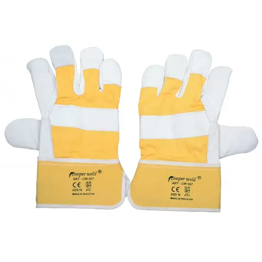 COOPERWELD CW-507 GLOVES RIGGER YELLOW / GREY