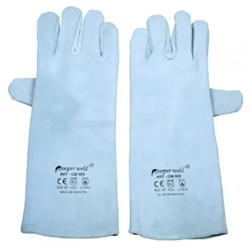 COOPERWELD CW-509 GLOVES WELDING 16" WHITE (DOZ)