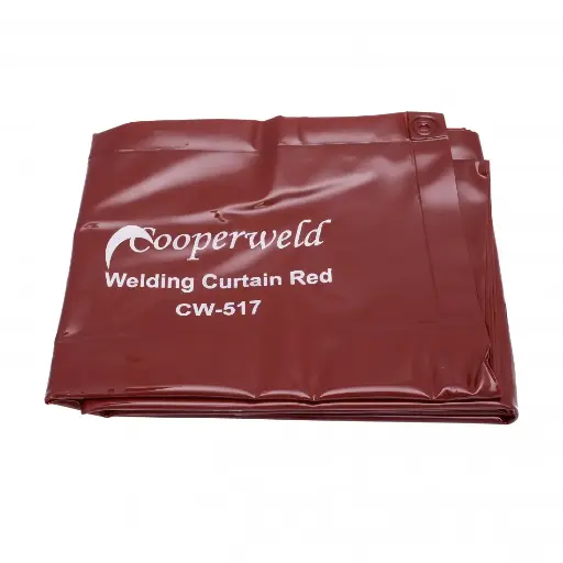 COOPERWELD CW-517 WELDING CURTAIN RED 6X6
