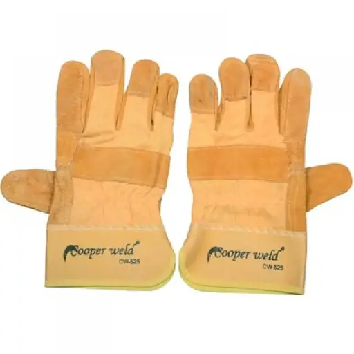 COOPERWELD CW-525 GLOVES LEATHER YELLOW H/D