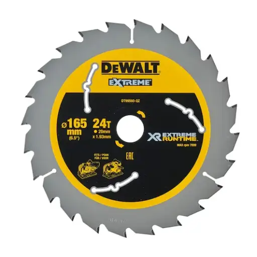 DEWALT DT99560-QZ CIRCULAR SAW BLADE 165 X 20 X 24T