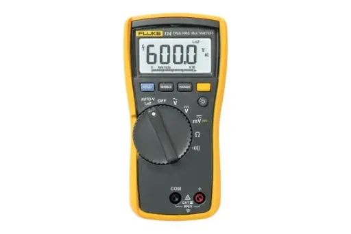 FLUKE 114 TRUE RMS DIGITAL MULTIMETER WITH AUTOVOLT, CAT III 600 V