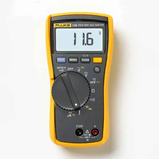 FLUKE 116 DIGITAL HVAC MULTIMETER, CAT III 600V
