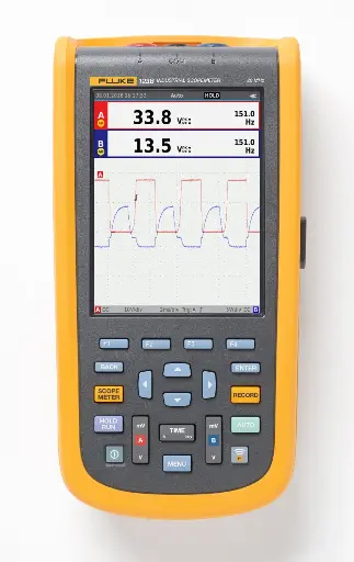 FLUKE 124B/EU/S INDUSTRIAL SCOPEMETER, 40 MHZ