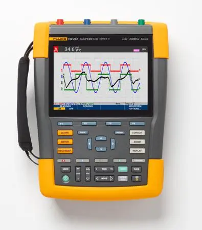 FLUKE 125B/EU/S INDUSTRIAL SCOPEMETER, 40 MHZ