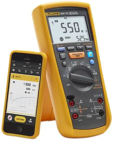 FLUKE 1587FC INSULATION TESTER, CAT IV 600V, 600MV - 1000V