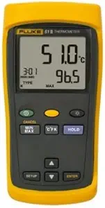 FLUKE 51 II SINGLE INPUT DIGITAL THERMOMETER, -200 TO 1200°C