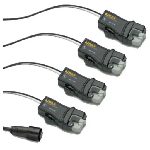 FLUKE I5A/50A PQ4 SWITCHABLE MINI CLAMP-ON CURRENT TRANSFORMERS, 5 TO 50A, SET OF 4