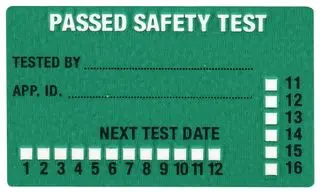 FLUKE PASS500S APPLIANCE PASS LABELS (RECTANGULAR)