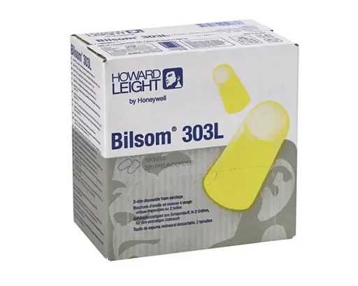 HONEYWELL AUD1005073 BILSOM 303L FOAM EARPLUGS YELLOW-WHITE ONE SIZE