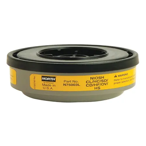 HONEYWELL COPN75003L NORTH SAFETY CARTRIDGE YELLOW-GREY FREE SIZE