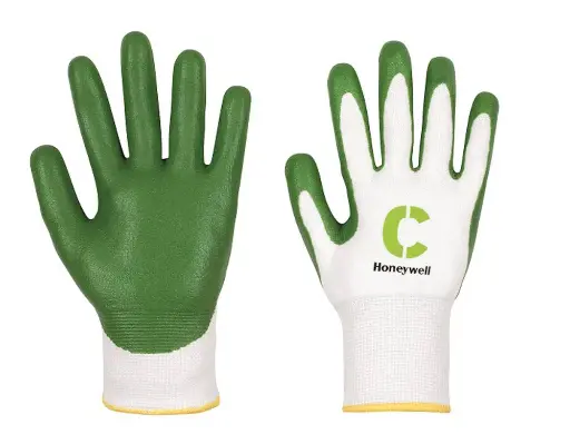 HONEYWELL NAO NIT 5 GLOVES WHITE-GREEN FREE SIZE 10-PAIR